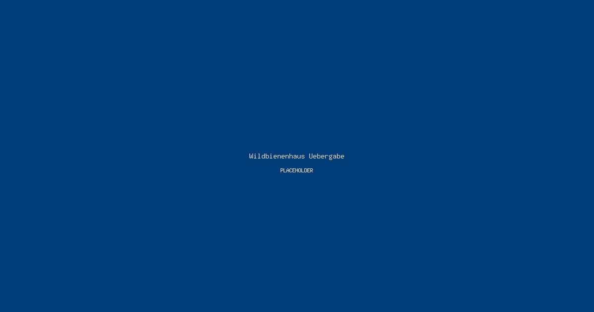 Übergabe Bienenhaus